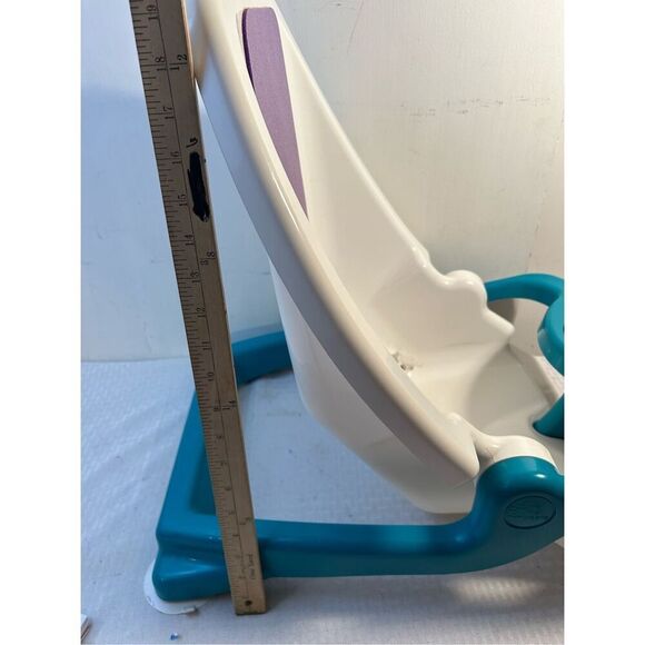 The First Years Reclining Baby Bath Vintage White Purple Green - Picture 7 of 8